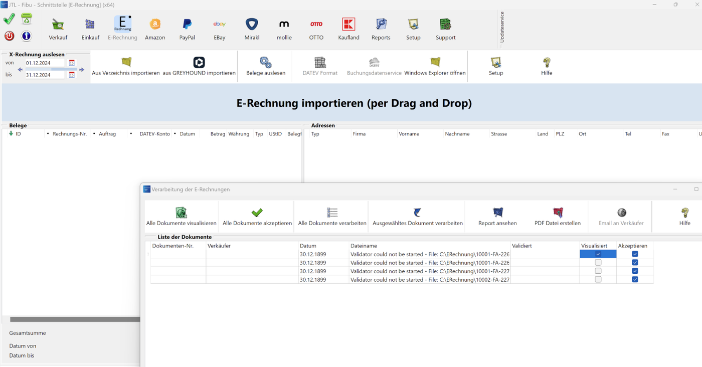 JTL-Fibu-Schnittstelle mit DATEV-Format-Export und Buchungsdatenservice