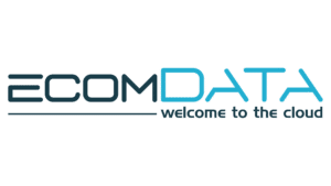 Logo von ECOMDATA mit dem Slogan „Welcome to the Cloud“